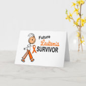 Carte Futur survivant SFT de leucémie (Fleur jaune)