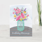 Carte Futur vase à pot de bénédictions d'anniversaire de (Devant)