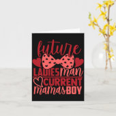 Carte Future Ladies Man Current Mamas Boy Valentine Son (Fleur jaune)