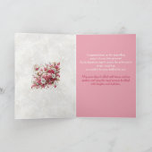 Carte Future maman afro-américaine rose et or (Intérieur)