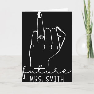Carte Future Mme Smith Nouvelle Robe de Mariée Fiancé