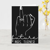 Carte Future Mrs. Turner New Bridal To Be Fiance Bachelo (Fleur jaune)