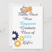 Carte Future starts now.Personalized engineer graduation (Devant)