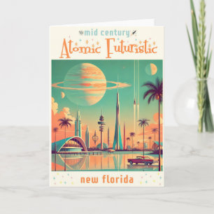 Carte Futuriste atomique Nouvelle Floride