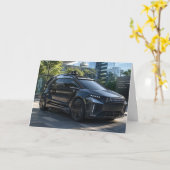 Carte Futuristic AI Security Vehicle  (Fleur jaune)