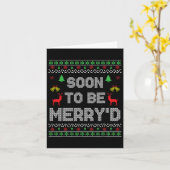 Carte Futurs Mariés Bientôt Fiancés Cadeaux Noël Drôle (Fleur jaune)