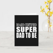 Carte Futurs Pères : Le Super Papa Certifié par la Commi (Fleur jaune)