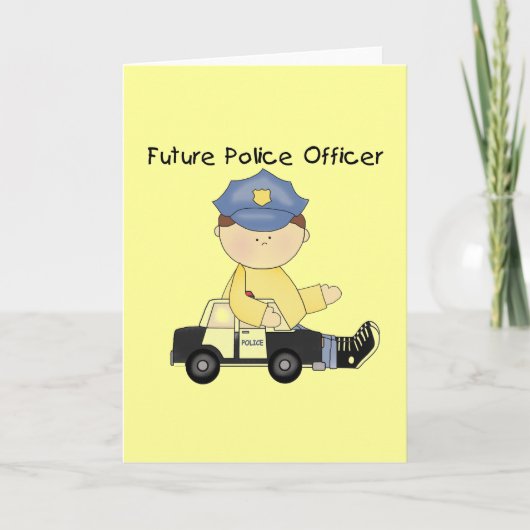 Carte Futurs T-shirts et cadeaux des policiers (Devant)