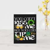 Carte Fuuny Irish St Patrick's Day Waitress Rtender Sham (Fleur jaune)