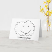 Carte Fuzzy chaud (Fleur jaune)