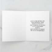 Carte Fyodor Dostoevsky - Joyeux anniversaire (Intérieur)