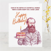Carte Fyodor Dostoevsky - Joyeux anniversaire (Fleur jaune)