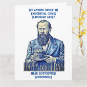 Carte Fyodor Dostoevsky - Joyeux anniversaire (Fleur jaune)