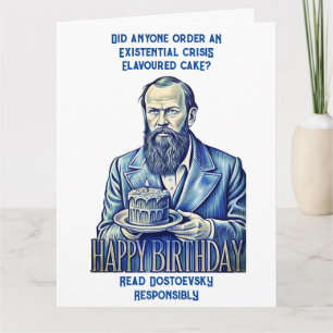 Carte Fyodor Dostoevsky - Joyeux anniversaire