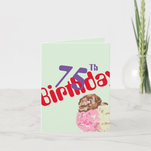 Carte G anniversaire : Soixante-quinze (Devant)