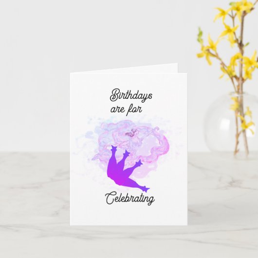 Carte G Anniversaire : Vieilles comme un vin fin (Fleur jaune)