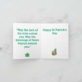 Carte G de vacances : Irish Cheer's (Intérieur)