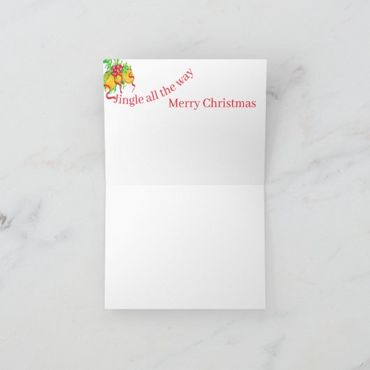 Carte G de vacances : Jingle Bells (Intérieur)