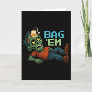 Carte G en Pixel Zombie Thé G Halloween Npc Joueur Mème 
