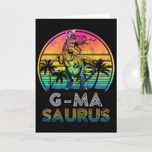 Carte G-masaurus Dinosaure G-ma Saurus Famille T-shirt a