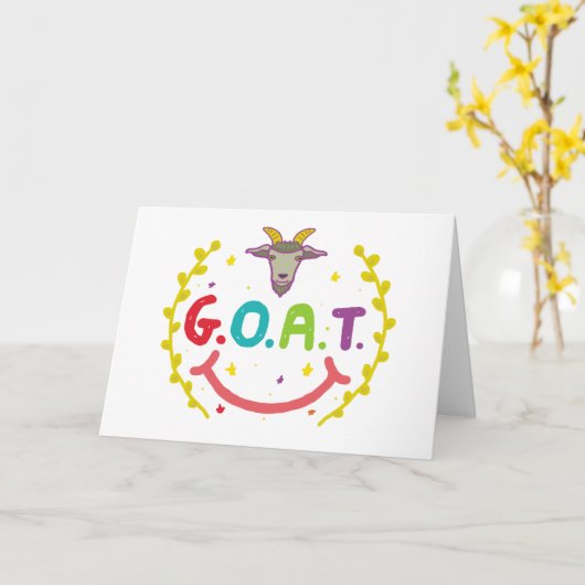 CARTE G.O.A.T. (Fleur jaune)