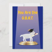 Carte G.O.A.T. – Greatest Of All Time Flat Greeting Card (Devant)