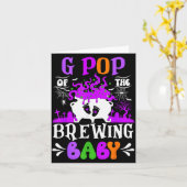 Carte G P Of The Brewing Baby Grandpa To Be Halloween  (Fleur jaune)