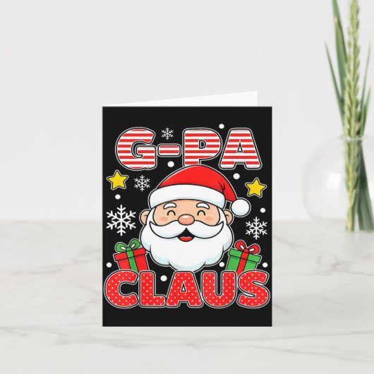 Carte G-pa Claus Shirt Group Matching Family Christmas (Devant)