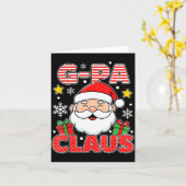 Carte G-pa Claus Shirt Group Matching Family Christmas (Fleur jaune)