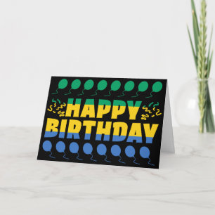 Carte Gabon Drapeau patriotique Anniversaire