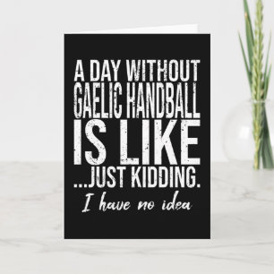Carte Gaelic Handball Funny