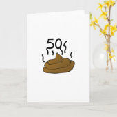 Carte Gag Cadeau "50e anniversaire" (Fleur jaune)