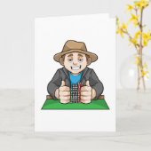 Carte Gagnant au Poker (Fleur jaune)