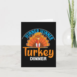 Carte Gagnant Dîner Turquie Dîner Drôle Thanksgiving Tru