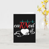 Carte Gagné Il Rn Infirmière Infirmière Diplôme (Fleur jaune)