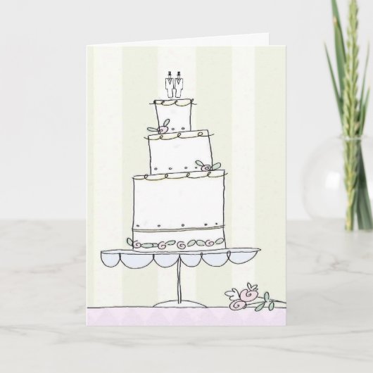 Carte gaie de congrats de mariage (Devant)