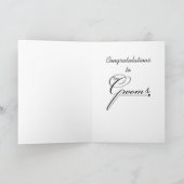 Carte gaie de congrats de mariage (Intérieur)