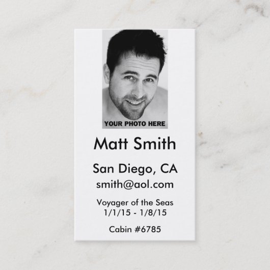 Carte gaie de croisière (Devant)