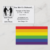 Carte gaie de croisière (avec le dos) (Devant / Derrière)