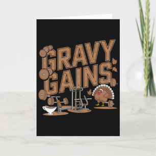 Carte Gains de sauce Thanksgiving Gym Workout