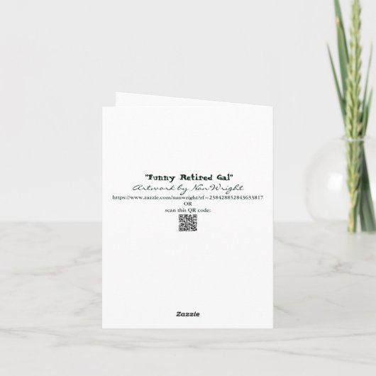 Carte Gal Whimsical Retraité (Dos)