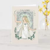 Carte Galadriel Lumière de Valinor Graphique (Fleur jaune)