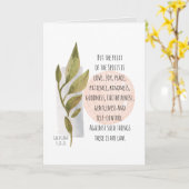 Carte Galates 5:22-23 Fruit de l'Esprit est Amour Joie (Fleur jaune)