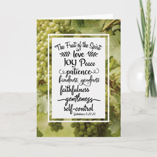 Carte Galates 5:22-23 Le fruit de l'Esprit (Devant)