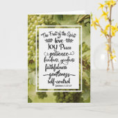 Carte Galates 5:22-23 Le fruit de l'Esprit (Fleur jaune)