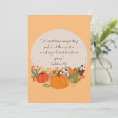 Carte Galates 6:9 Récolte Automne Chute Reconnaissant Ci (Debout devant)