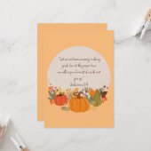 Carte Galates 6:9 Récolte Automne Chute Reconnaissant Ci (Devant/Arrière en situation)