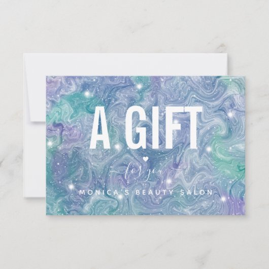 Carte Galaxie cosmique Abstraite Universe Salon de Beaut (Devant)