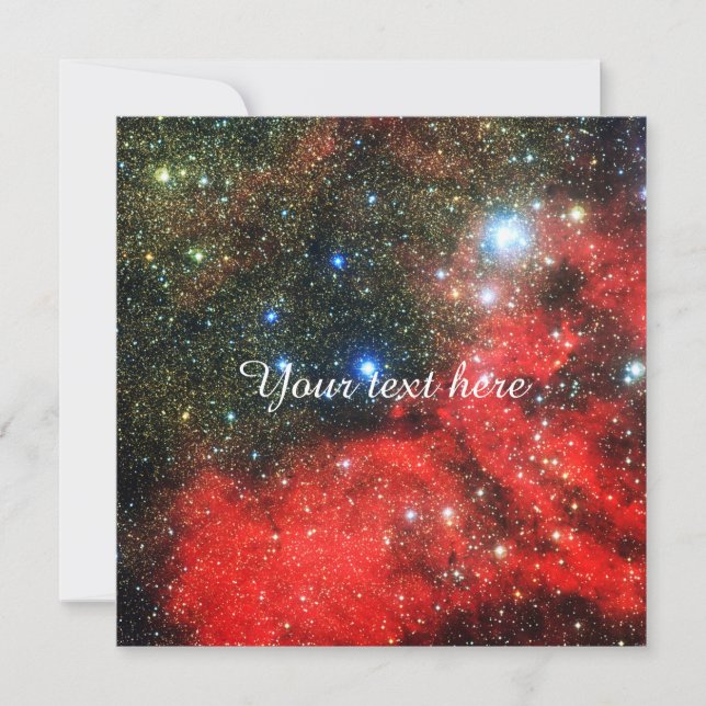 Carte Galaxie en or tombé (Devant)