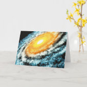 Carte Galaxie en spirale 4 (Fleur jaune)